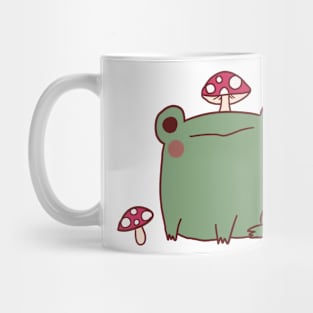 Cute frog with mashroom Mug